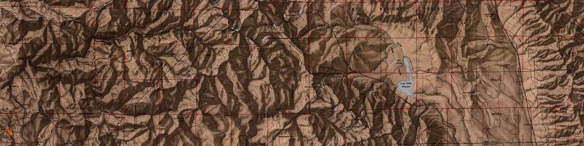 Detail of 1948 topographic map of Yosemite courtesy of USGS
